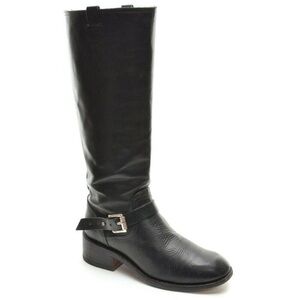 rag & bone Norton Black Moto Biker Knee Boots